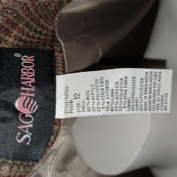 Sag Harbour Vintage Wool Blend Jacket - Picture 4 of 4